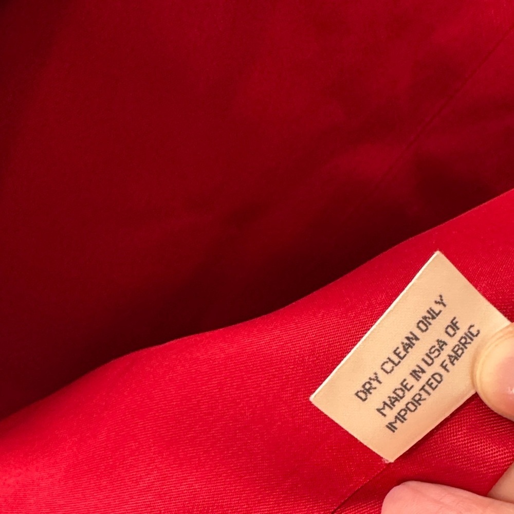 Vintage Linen Orvis Brick Red Blazer size 12 - Picture 4 of 5